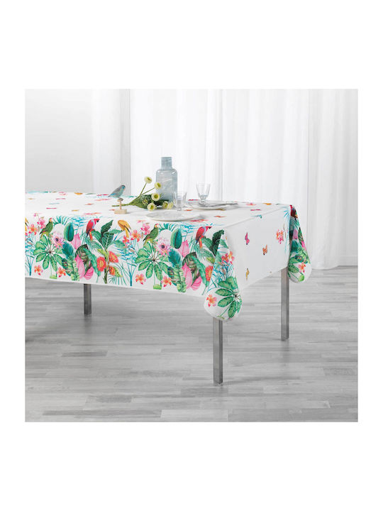 Douceur d'Intérieur Tablecloth Stain Resistant L-C Tropical Vintage Colorful 150x240cm