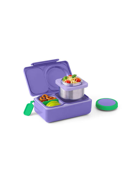 Omie Plastic Lunch Box Galaxy Purple 1150ml