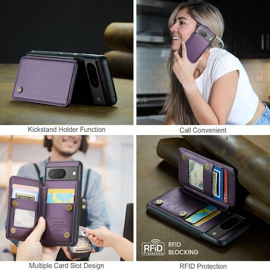 Luminus Wallet Πλαστικό Μωβ (Google Pixel 8Nokia C22)