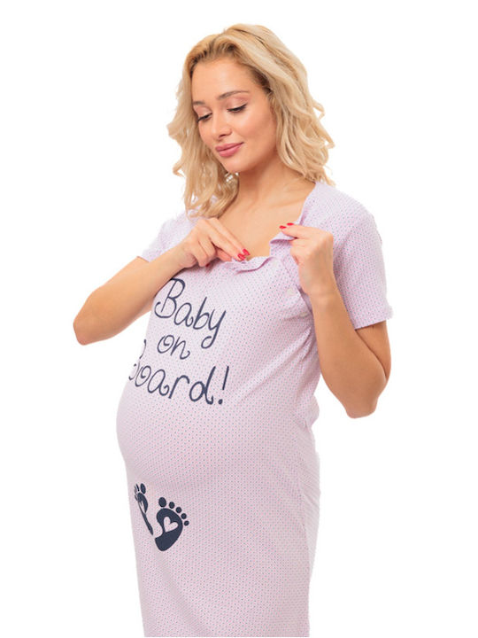 Dominant Nightgown Maternity & Nursing Lilac