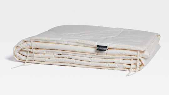 Valeria Home Einzelne Wollene Steppdecke 160x220cm Merino Sommer 200 GSM
