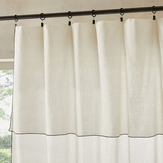 Ökologischer Baumwoll-Voile-Vorhang 140x220 cm