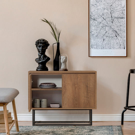 Μπουφές Amedeo Walnut 90x36x72cm