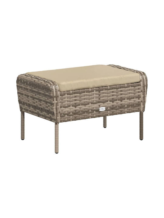 Outdoor-Sessel Rattan Coffee mit Kissen 69x78x88εκ.