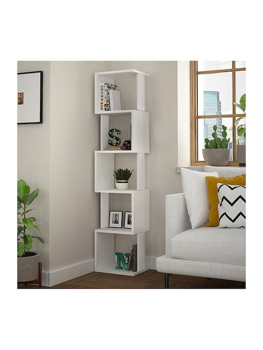 Shelf Floor Piri White 35x30x161cm