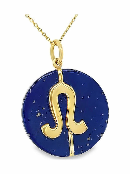Xryseio Charm Semn Zodiacal Leu Din Aur Galben 14 Carate