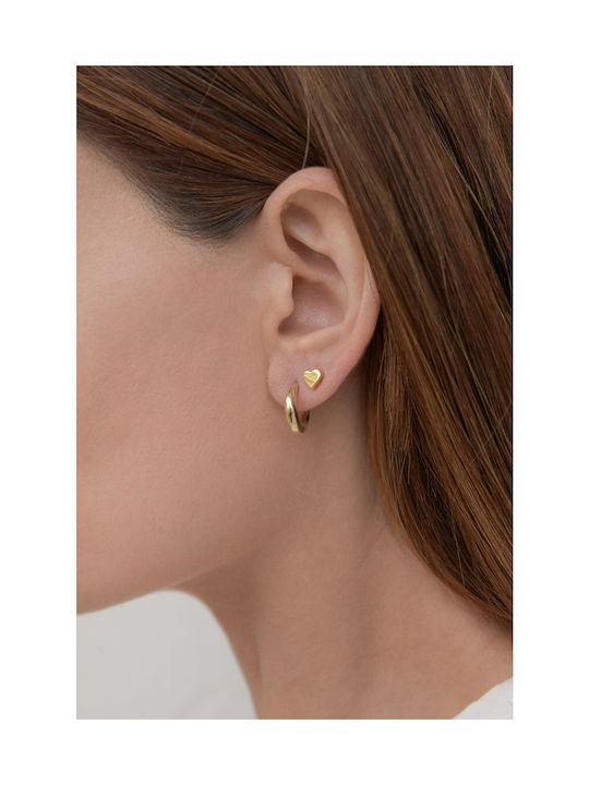 Kritsimis Earrings Hoops made of Gold 14K