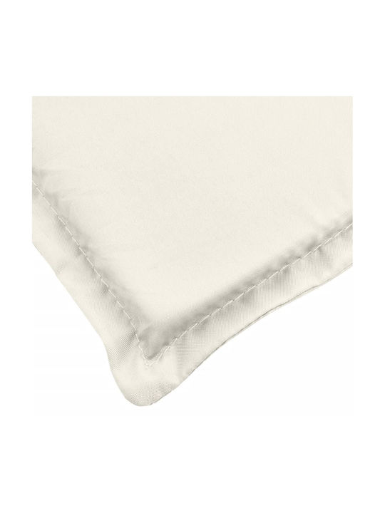 vidaXL Sunbed Cushion with Backrest Cream 60x200cm