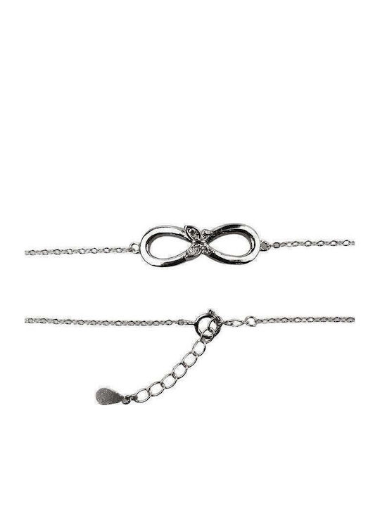 925 Silver Bracelet Infinity Butterfly