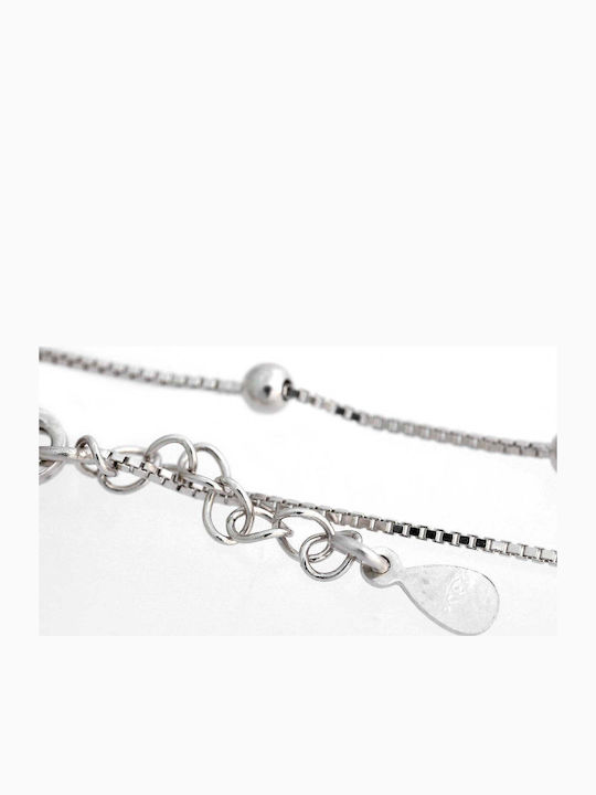 Adjustable Rhodium-plated 925 Silver Bracelet