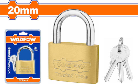 Wadfow Bronze Padlock Brass with Key 20mm 3pcs