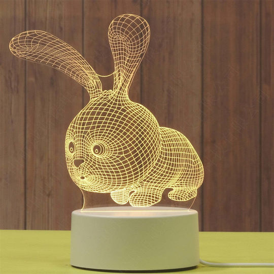 Декоративна Лампа 3D илюзия Многоцветен