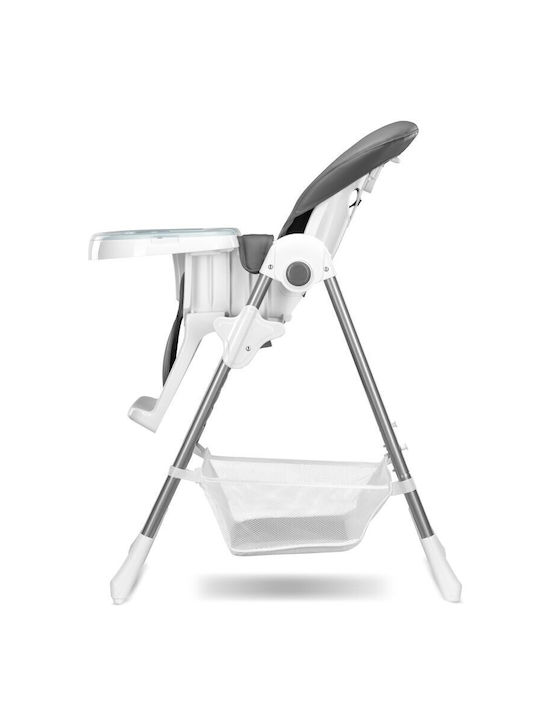 Lionelo Linn Plus Foldable Baby Highchair with Adjustable Height Dark Gray