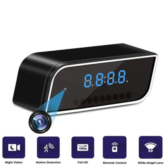 Скрита камера WiFi Часовник 1080p със Слот за Карта Памет