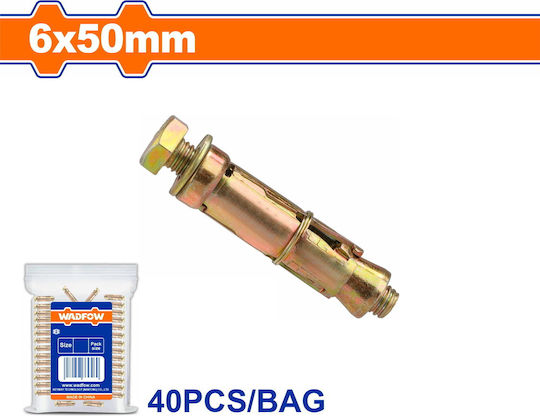 Wadfow Ούπα Μεταλλικό 6x50mm 40τμχ