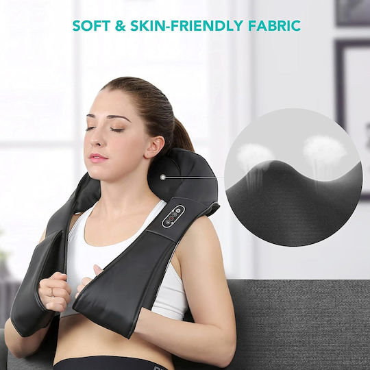 ikonka Massage Device Shiatsu for the Neck, the Head, the Back, the Legs & the Body against Cellulite with Heating Function