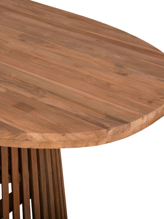 Remik Tisch Speisesaal aus Massivholz Natural 200x100x75.5cm