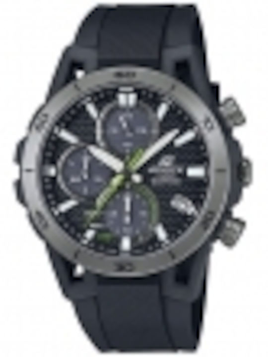 Casio Edifice Ρολόι Μπαταρίας με Καουτσούκ Λουράκι