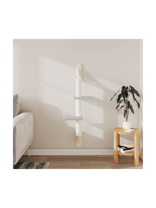 vidaXL Scratching Post Cat Trees Gray Wall Mounted 2 levels 50x30x108cm