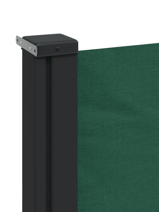 vidaXL Seitenrolloschatten Terrasse Grün 1.2x5m