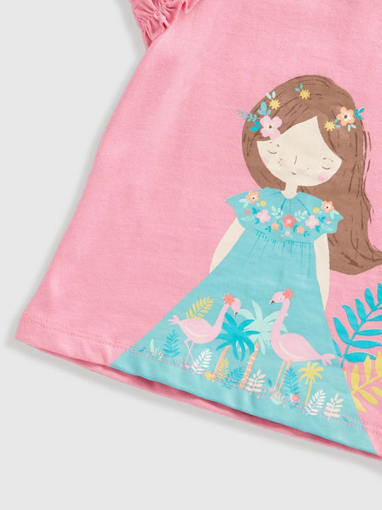 Kinder Shirt Kurzarm Rosa