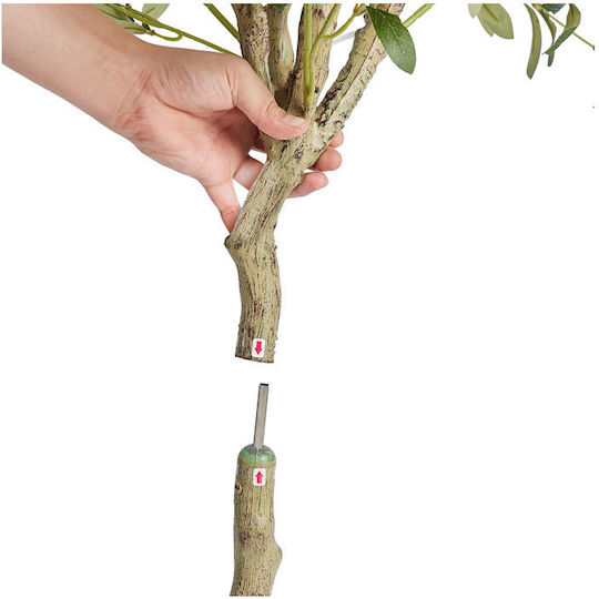 Künstliche Pflanze im Topf Olive Grün 179cm Vevor