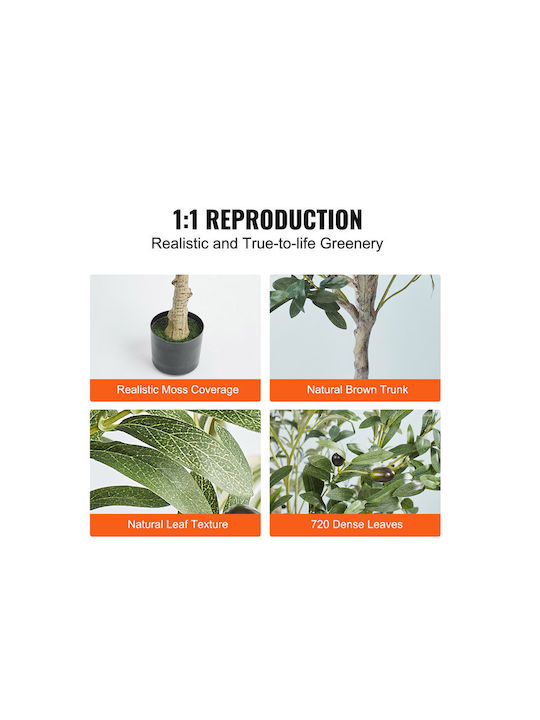 Künstlicher Baum für den Außenbereich Olive Grün 155cm Vevor