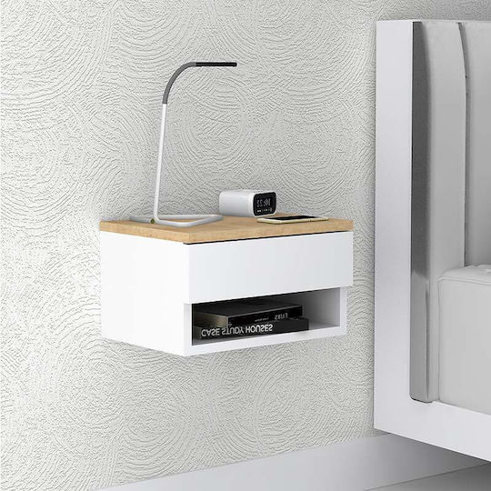 Nachttisch Mary Sonoma / White 40x30x23cm