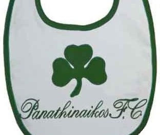 Panathinaikos Bavetă material textil Alb