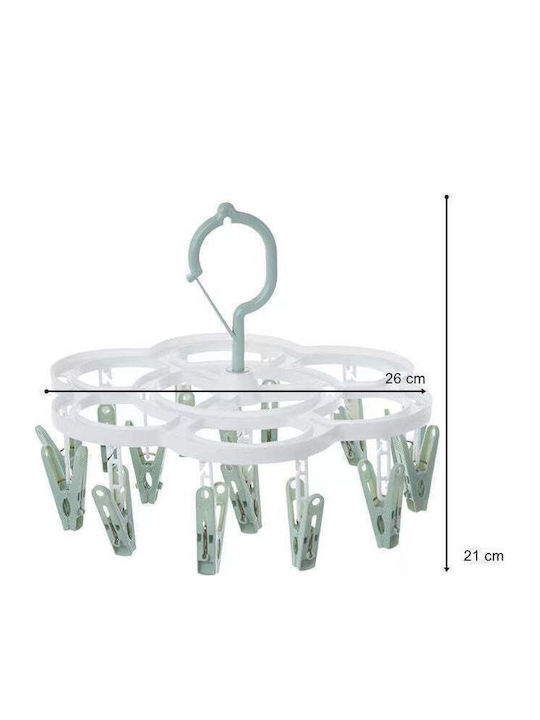 Pliere Suport de uscat rufe Pandantiv din plastic 26x21cm