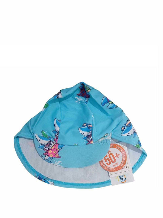 Ocean Addict Παιδικό Καπέλο Υφασμάτινο Αντηλιακό Γαλάζιο