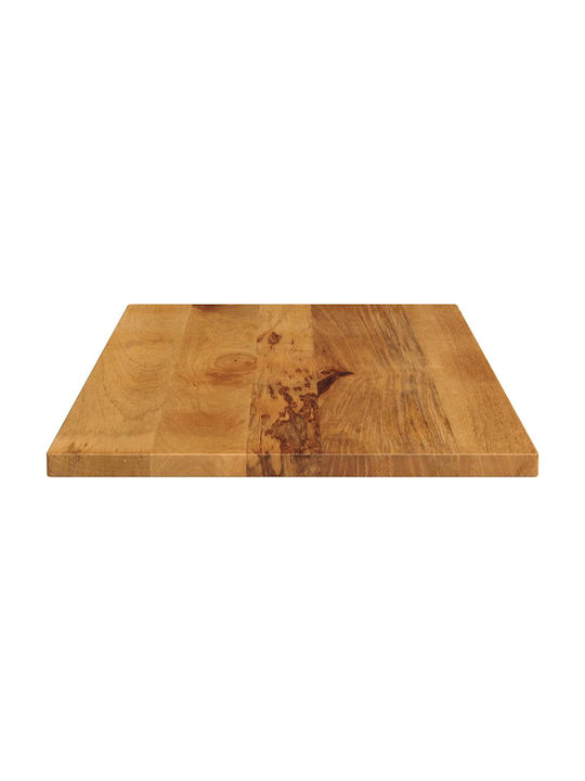 vidaXL Dreptunghiulară Suprafața mesei din Lemn Masiv Mango 80x70x3.8cm 371670 1buc