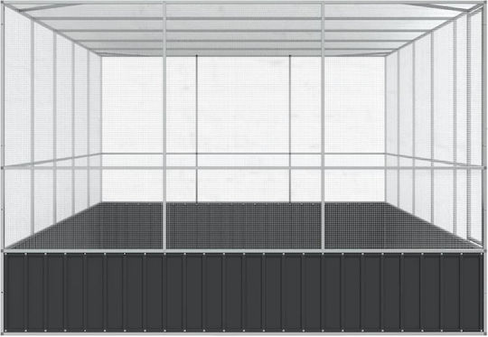 vidaXL Клетка за Птици 518x307x212см. Сребрист