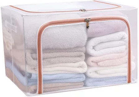 Plastic Storage Box with Lid Red 50x40x33cm 1pcs
