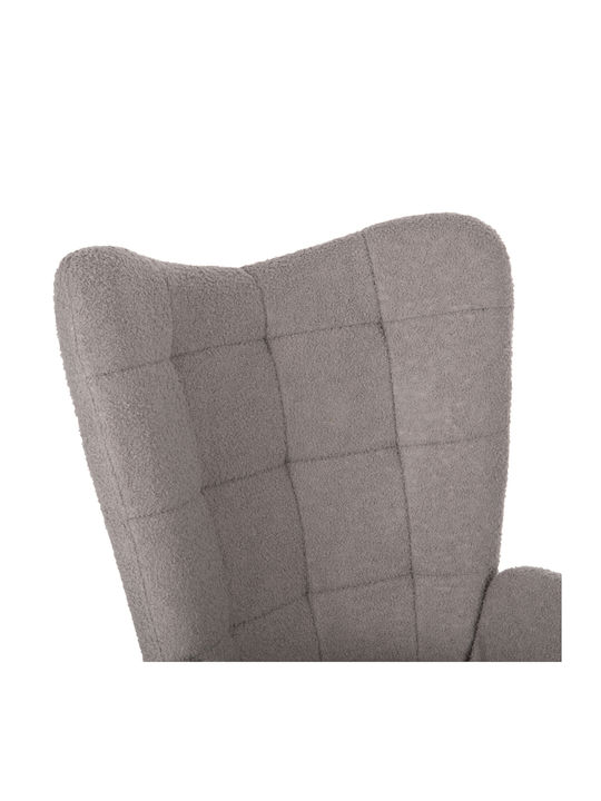 Crawley cu Puf Gri 70x74x105cm