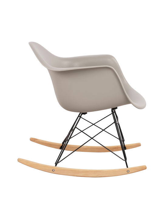 Mirto Rocking Armchair Gray 61x71x64cm