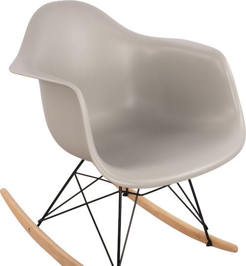 Mirto Rocking Armchair Gray 61x71x64cm