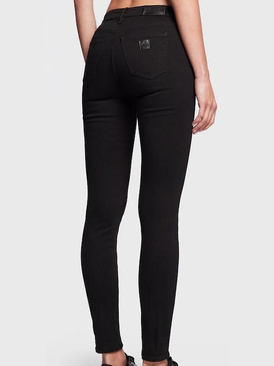 Armani Exchange Femei Bumbac Pantaloni cu Croială Super Skinny Black