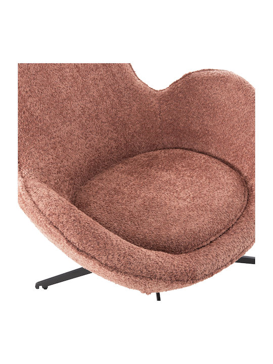 Sessel Drehbar Pink 86x76x87cm