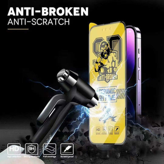 0.3mm Ceramică Screen Protector Negru (Oppo A77)