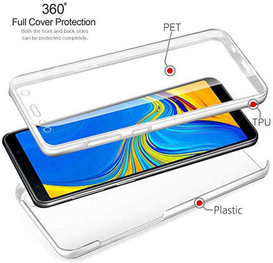 360 Full Cover Σιλικόνης / Πλαστικό 0.3mm Διάφανο (iPhone 14 Plus)