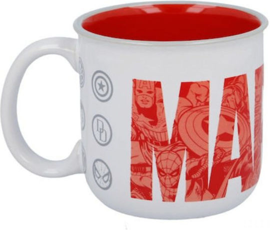 Gim Marvel Box Gift Becher Keramik Weiß 400ml