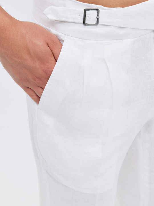 Aristoteli Bitsiani Men's Trousers White