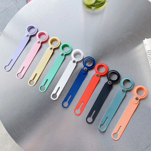 Keychain Case Silicone for AirTag in Turquoise color