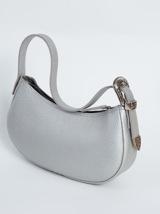 Elena Athanasiou Belt Up Vintage Baguette Women's Bag Shoulder Silver