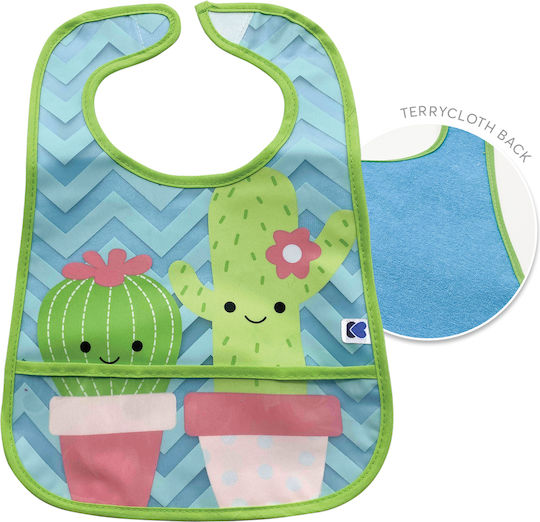 Kikka Boo Lama Cactus Goat Wasserdicht Lätzchen Kunststoff mit Bügelverschluss und Schlaufe & Tasche Mehrfarbig 3Stück