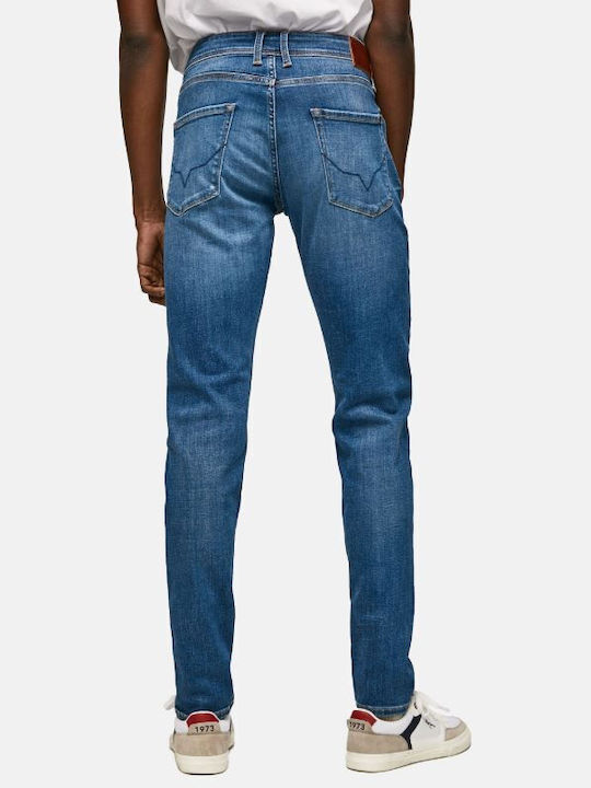 Pepe Jeans Pantaloni de Bărbați din Jean în Croială Skinny Blue