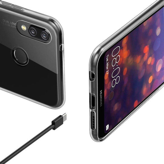 Back Cover Σιλικόνης 0.1mm Διάφανο (Huawei P20 Lite)