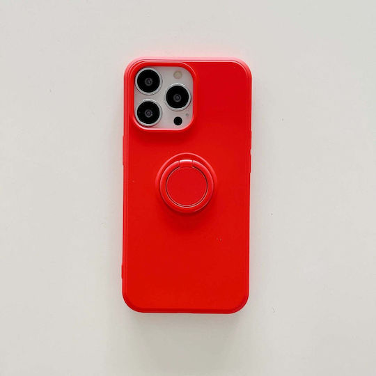 Ring 360 Full Cover Silicon Roșu (Galaxy A12)