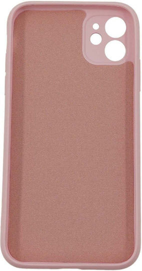 Umschlag Rückseite Silikon Rosa (iPhone 11)